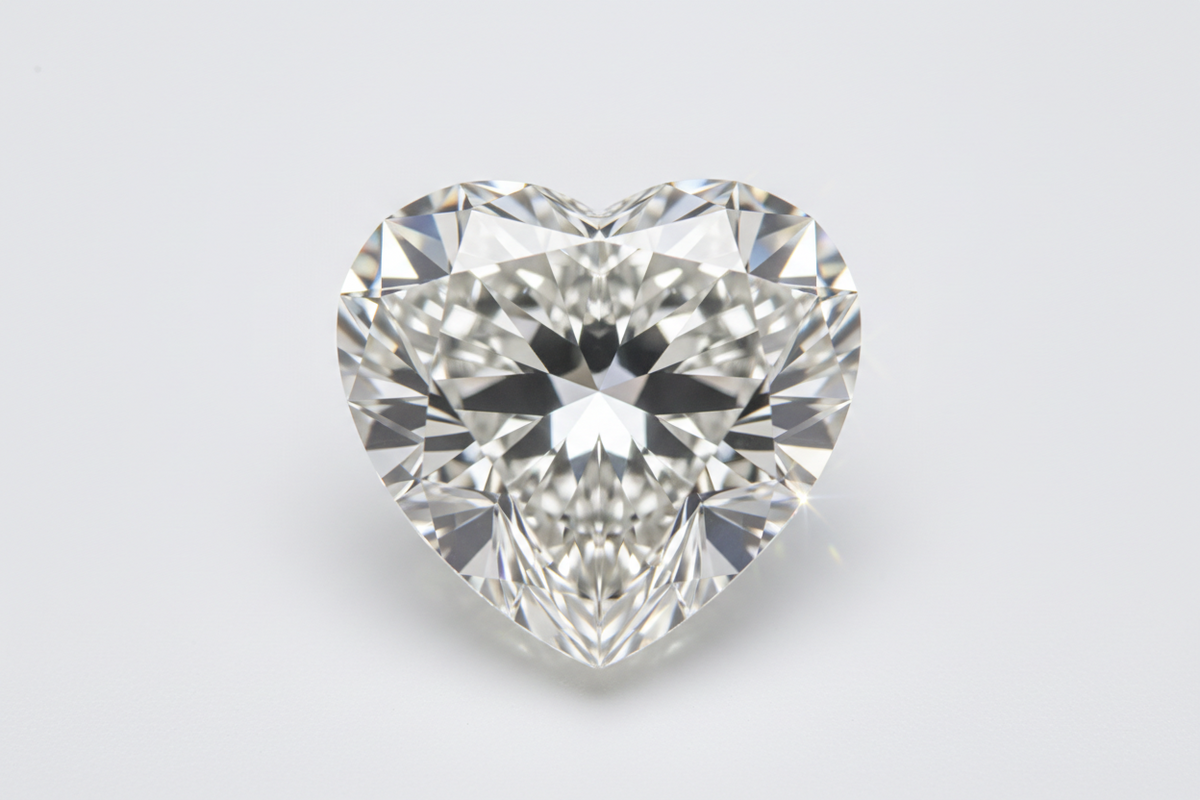 2 Carat Heart Shaped Lab Grown Diamond