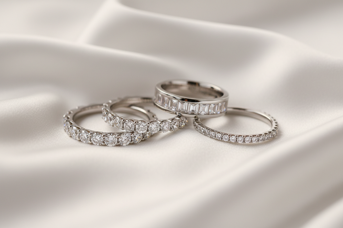 Lab Diamond Wedding Bands