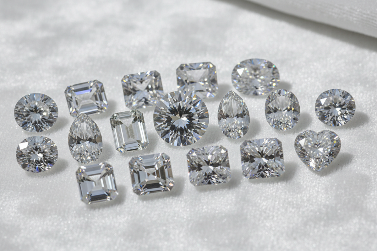 White Moissanite