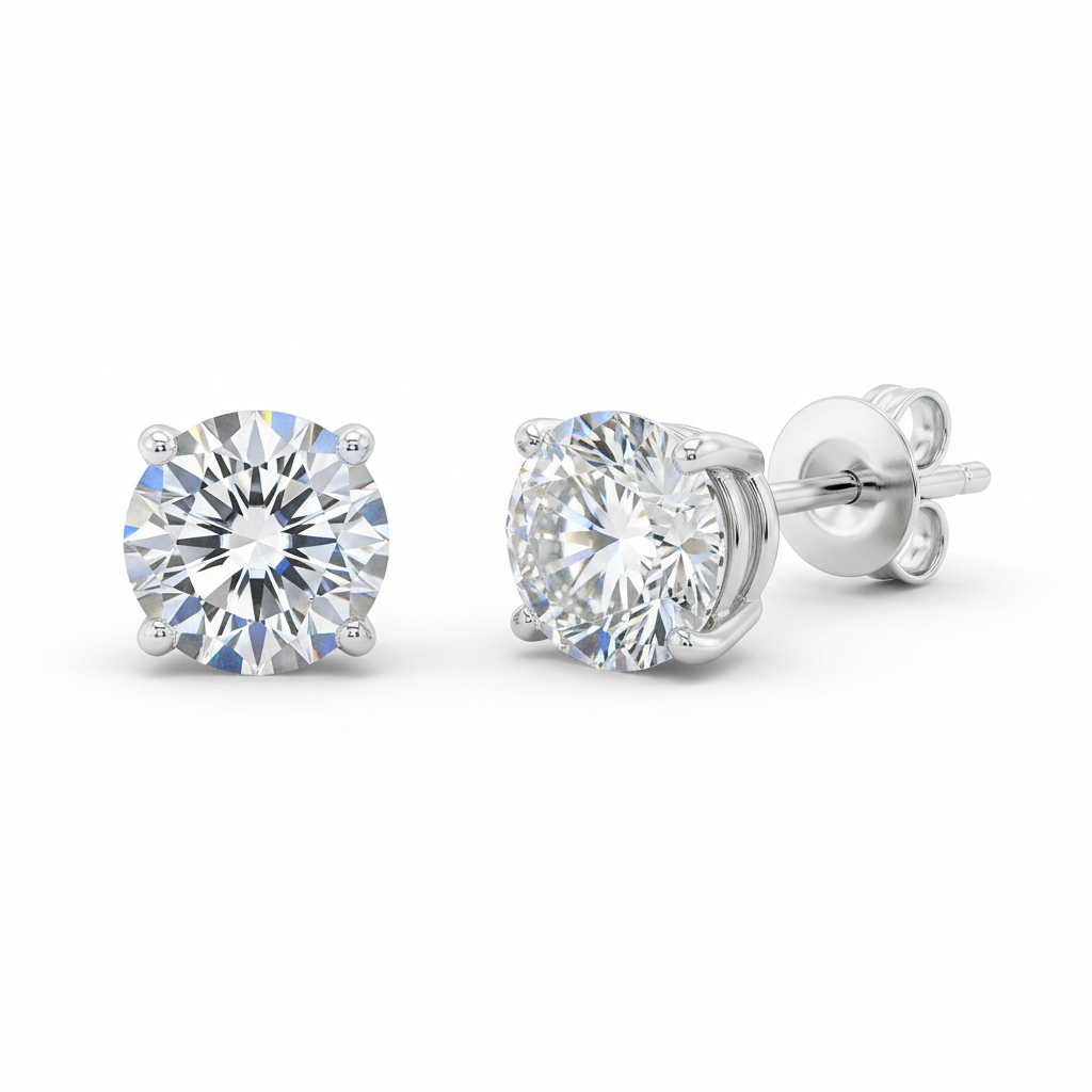 Moissanite Stud Earrings
