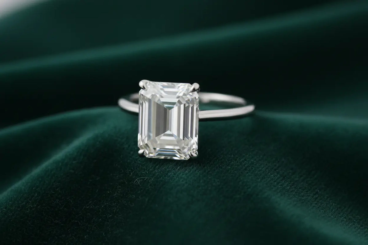 Emerald Lab Grown Diamond Rings