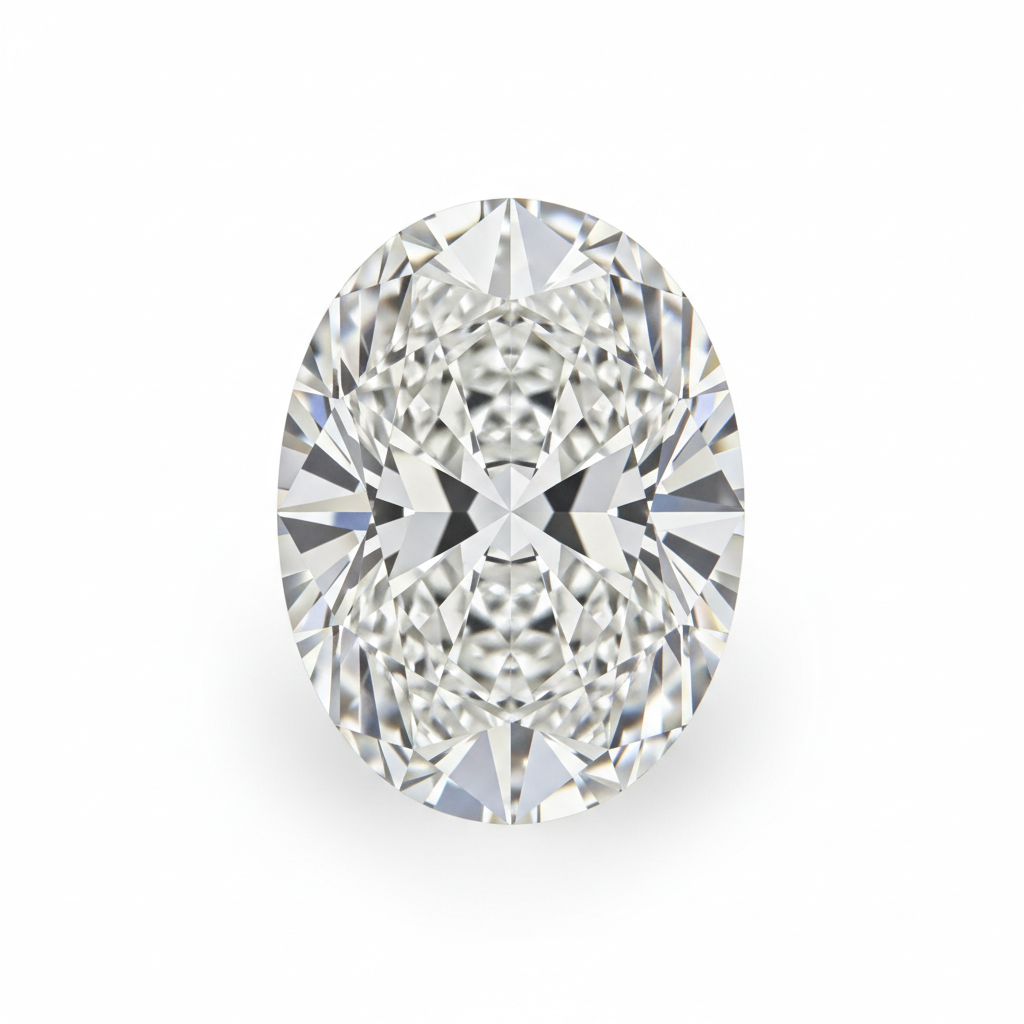 3.5 Carat Oval Cut Lab Grown Diamond