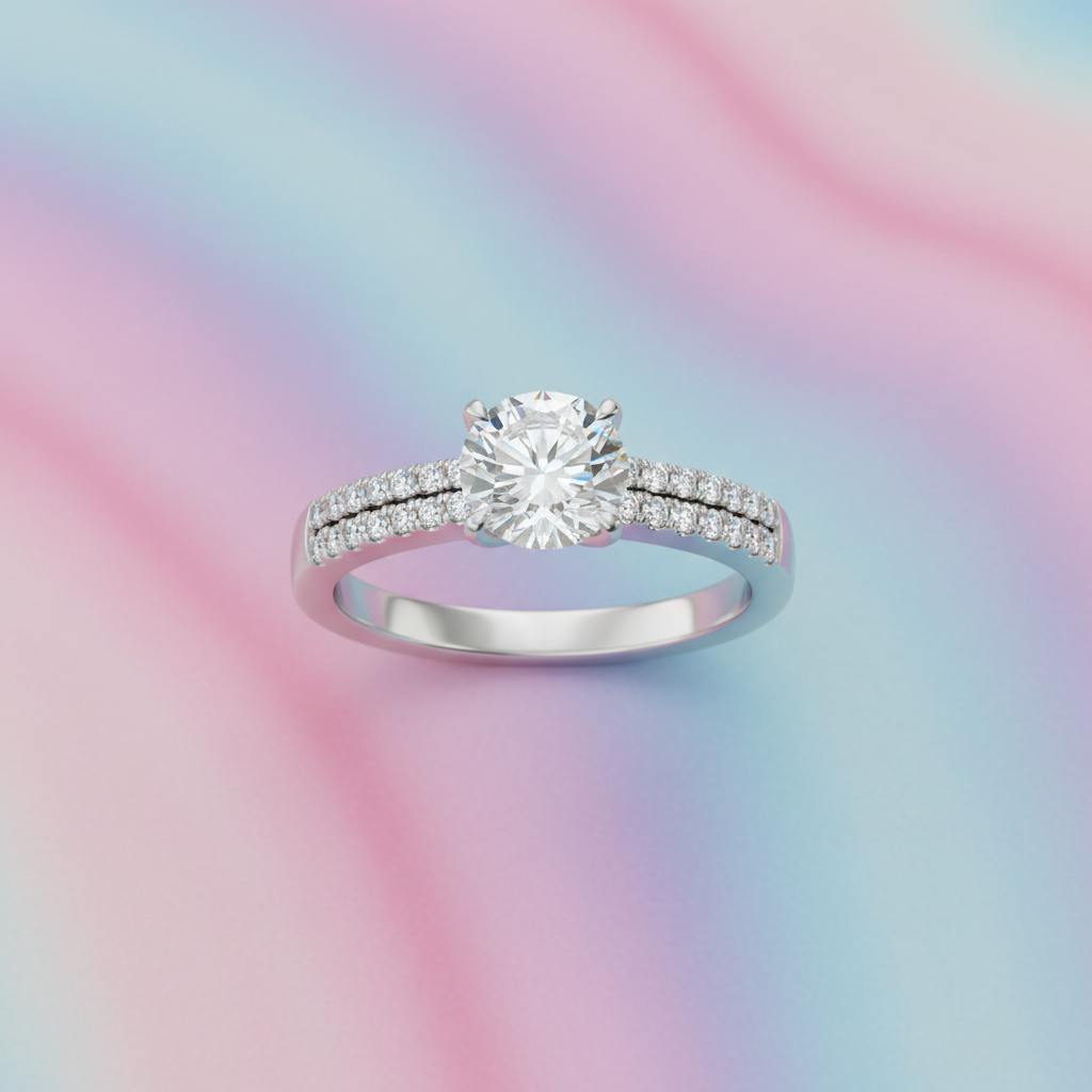 925 Sterling Silver Engagement Ring