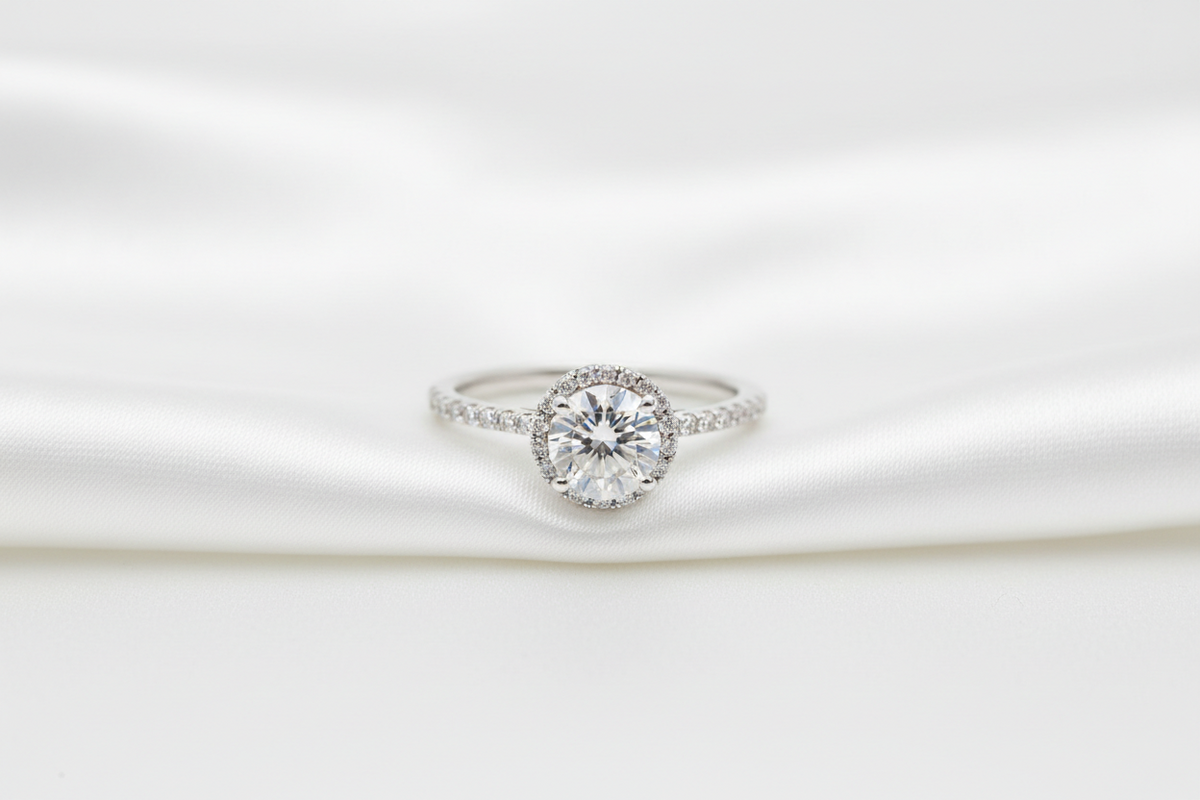 Hidden Halo Lab Grown Engagement Rings