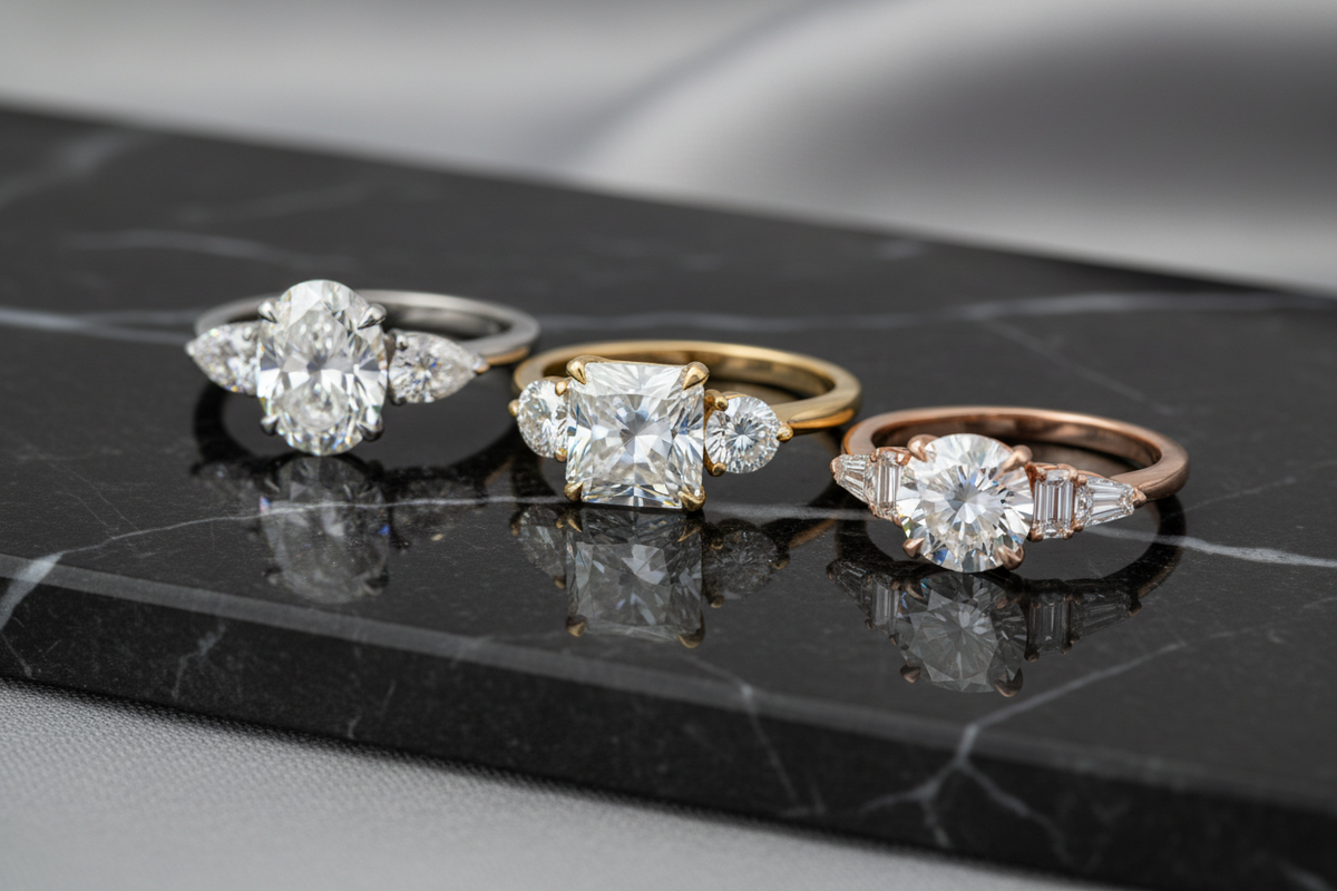 Trilogy Lab Diamond Rings