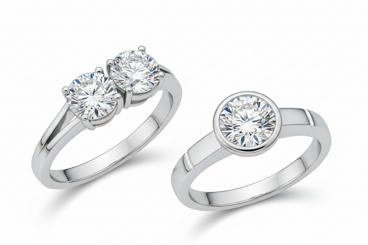 Two Stone Lab Grown Rings