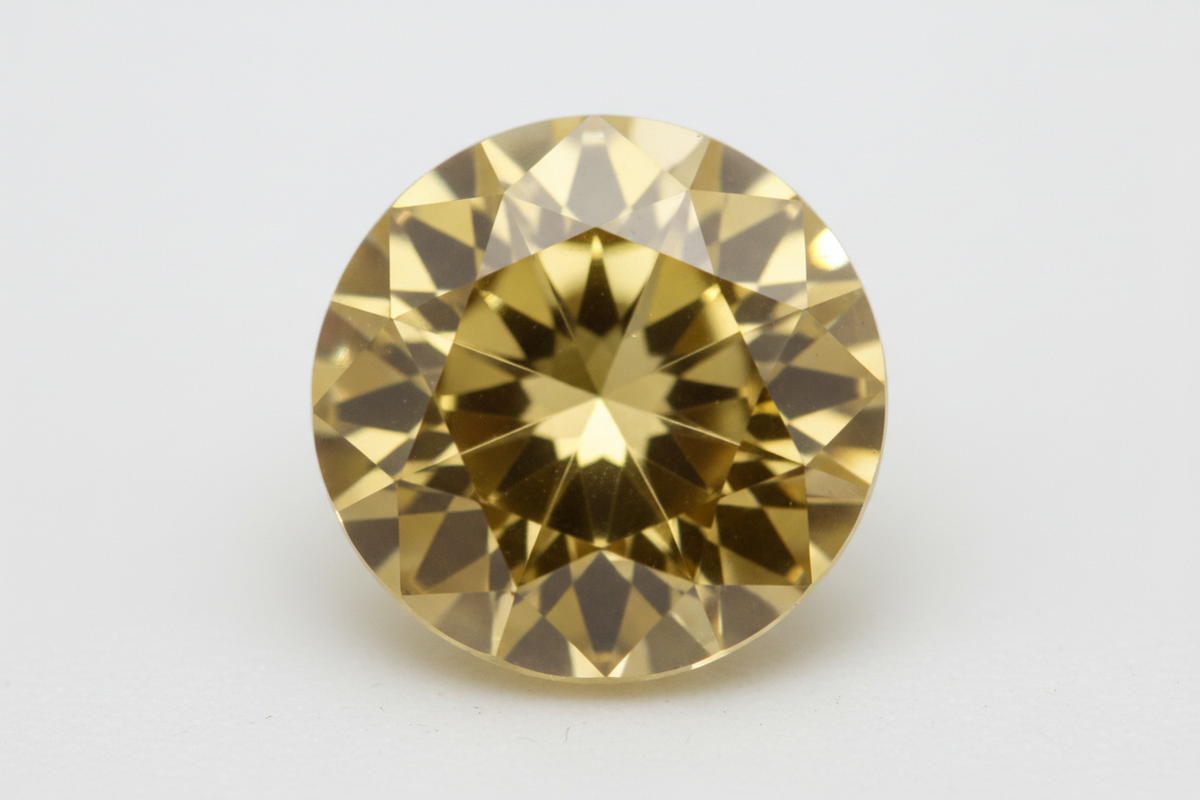 Yellow Colored Loose Moissanite
