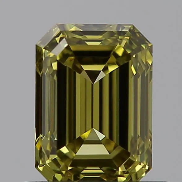 0.74ct Emerald Lab Grown Diamond (Colour Fancy Green Yellow, Clarity VS1, IGI Certified)