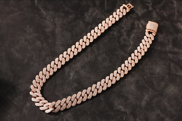 14mm Moissanite Miami Cuban Link Chain