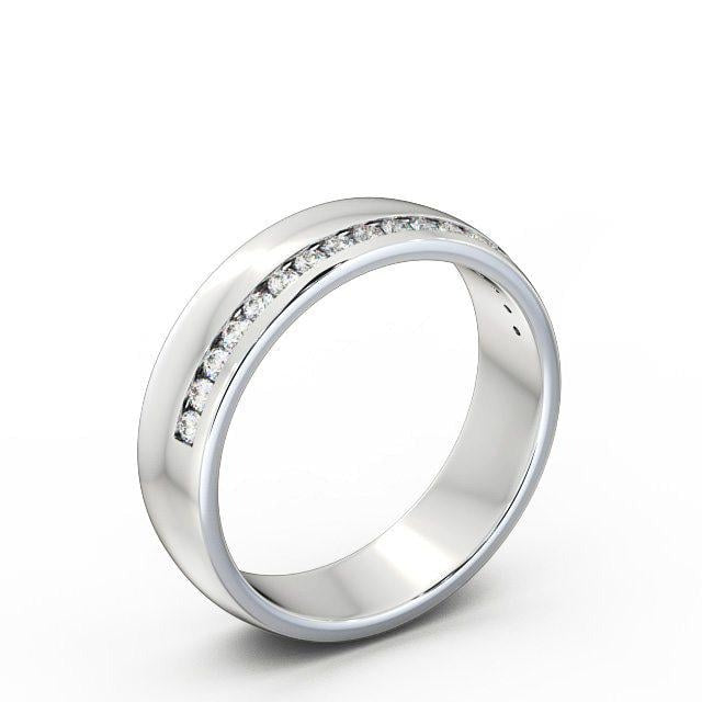 Noa 0.18ct Round Lab Diamond Channel Set Wedding Ring