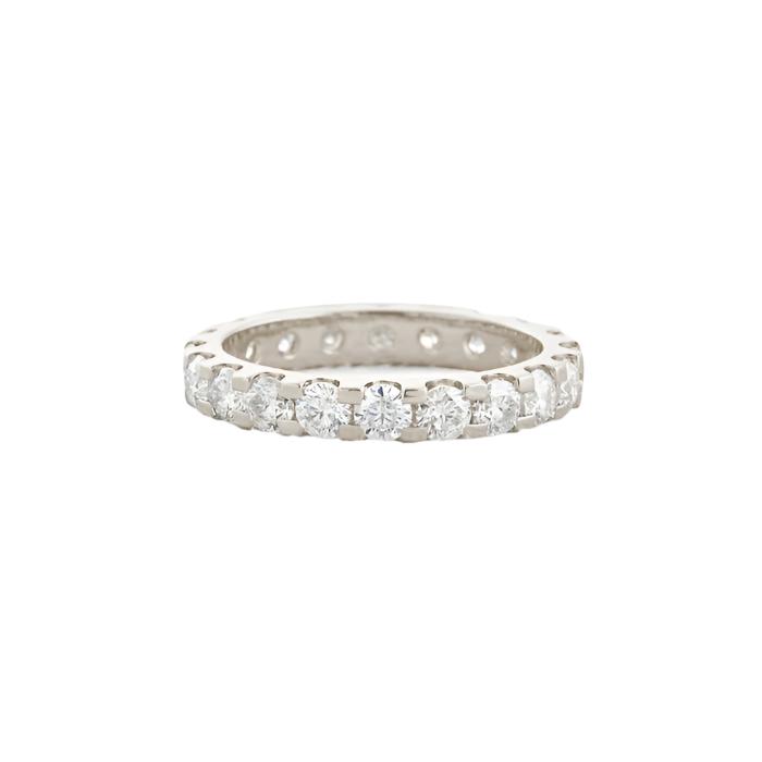 2 CT Round Shaped Moissanite Full Eternity Wedding Band