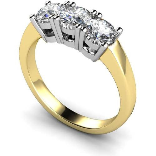 3 Round Trilogy Lab Grown Diamond Ring