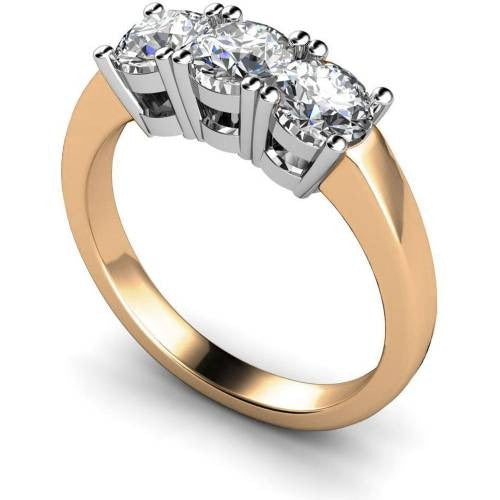 3 Round Trilogy Lab Grown Diamond Ring