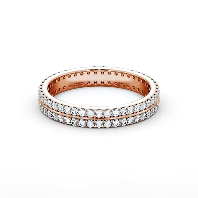 Adele Full Eternity Round Lab Diamond Double Row Ring