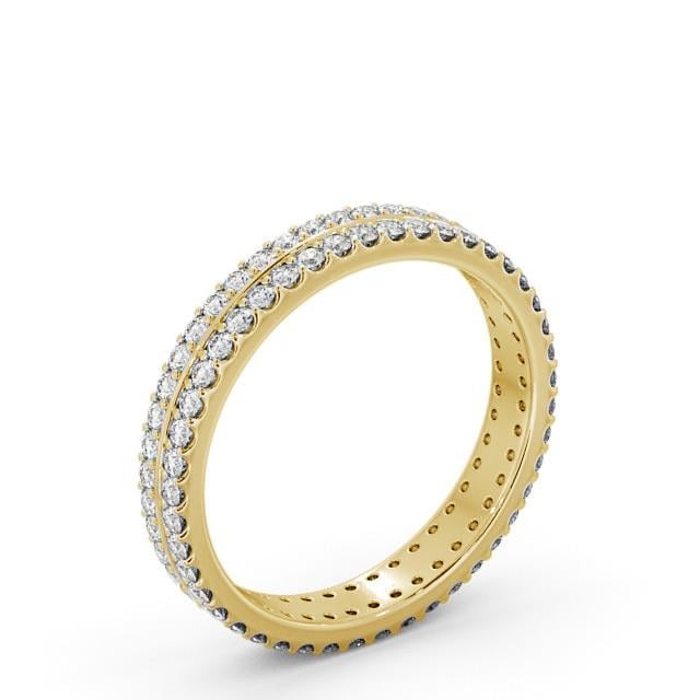 Adele Full Eternity Round Lab Diamond Double Row Ring