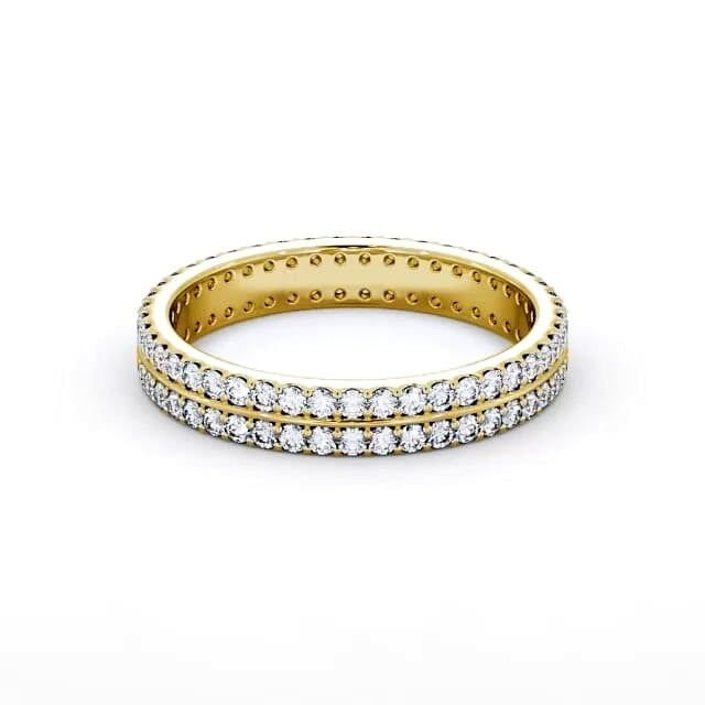 Adele Full Eternity Round Lab Diamond Double Row Ring