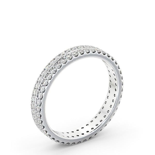 Adele Full Eternity Round Lab Diamond Double Row Ring