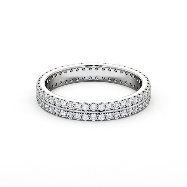 Adele Full Eternity Round Lab Diamond Double Row Ring