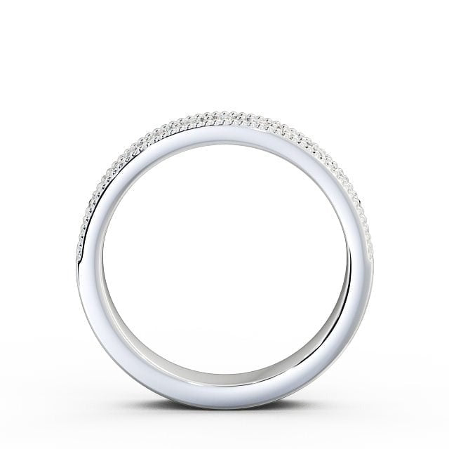 Adele Half Eternity Round Lab Diamond with Milgrain Ring