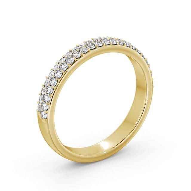 Alma Half Eternity Round Lab Diamond Pave Ring