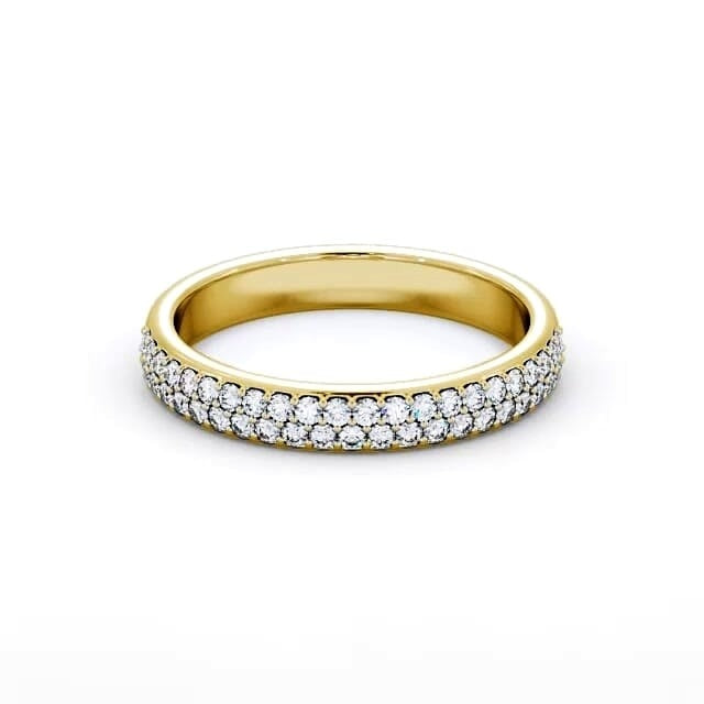 Alma Half Eternity Round Lab Diamond Pave Ring