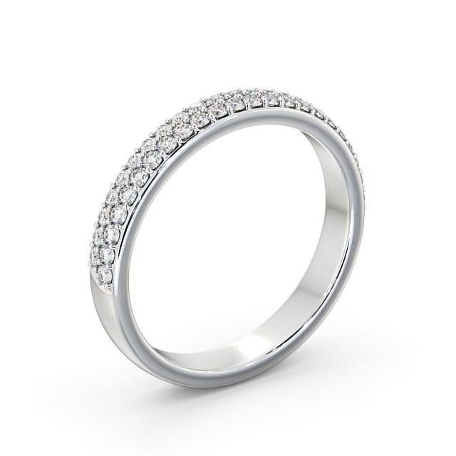 Alma Half Eternity Round Lab Diamond Pave Ring