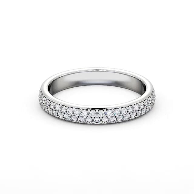 Alma Half Eternity Round Lab Diamond Pave Ring