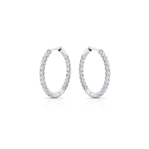 Audhrey Pavé Hoop Lab Diamond Earrings