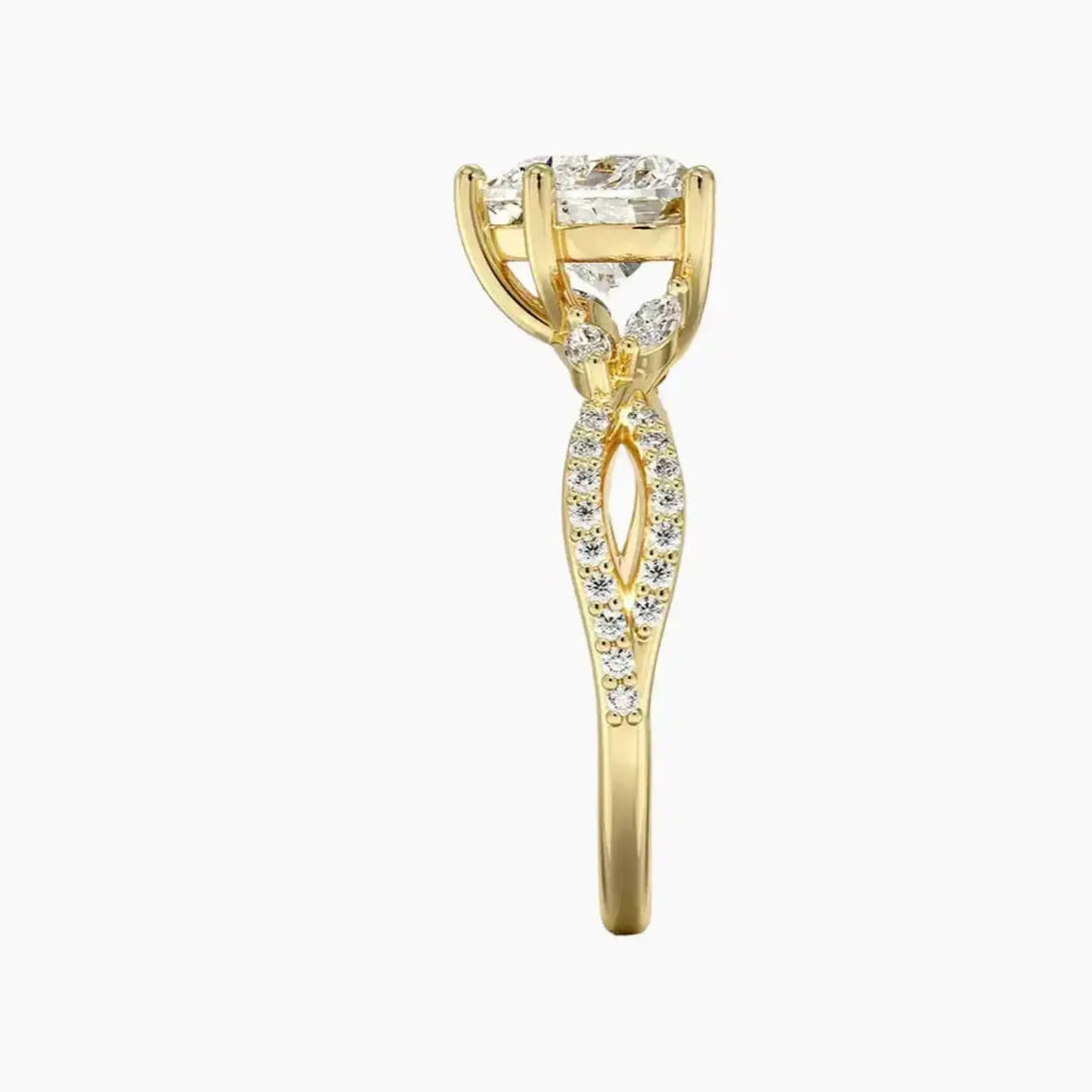 Aria Luxe 5 Carat Heart Cut Solitaire Lab Grown Diamond Ring in 18K Rose Gold - View 9