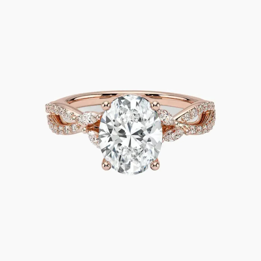 Aria Luxe 1 Carat Oval Cut Solitaire Lab Grown Diamond Ring in Platinum - View 4
