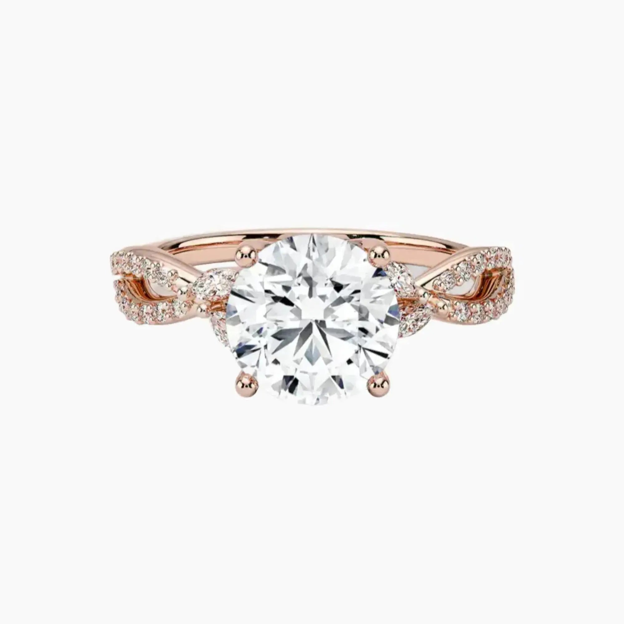 Aria Luxe 1 Carat Round Cut Solitaire Lab Grown Diamond Ring in Platinum - View 4