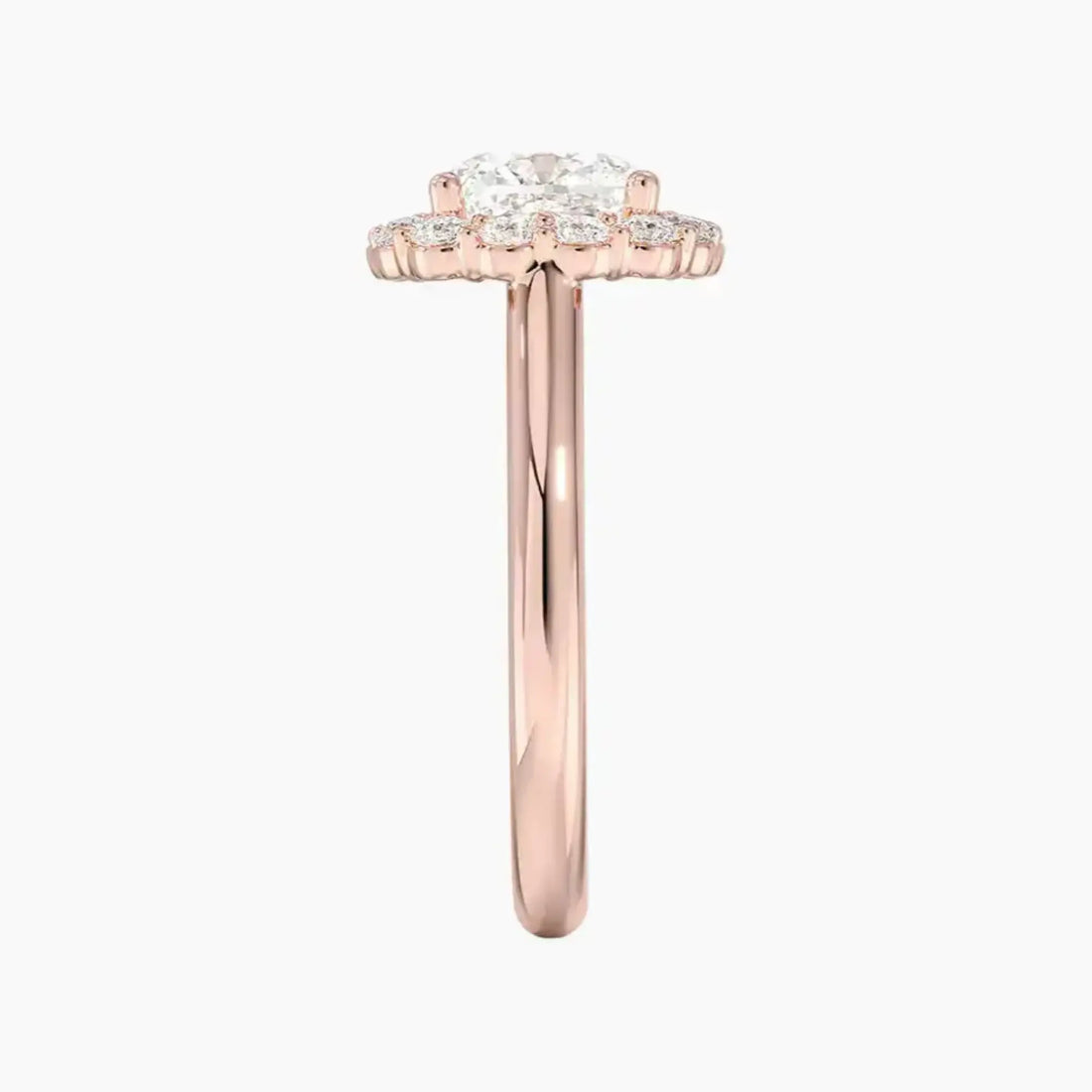 Fiora Cushion Designer 1.5 Carat Lab Grown Diamond Engagement Ring in 18K Rose Gold
