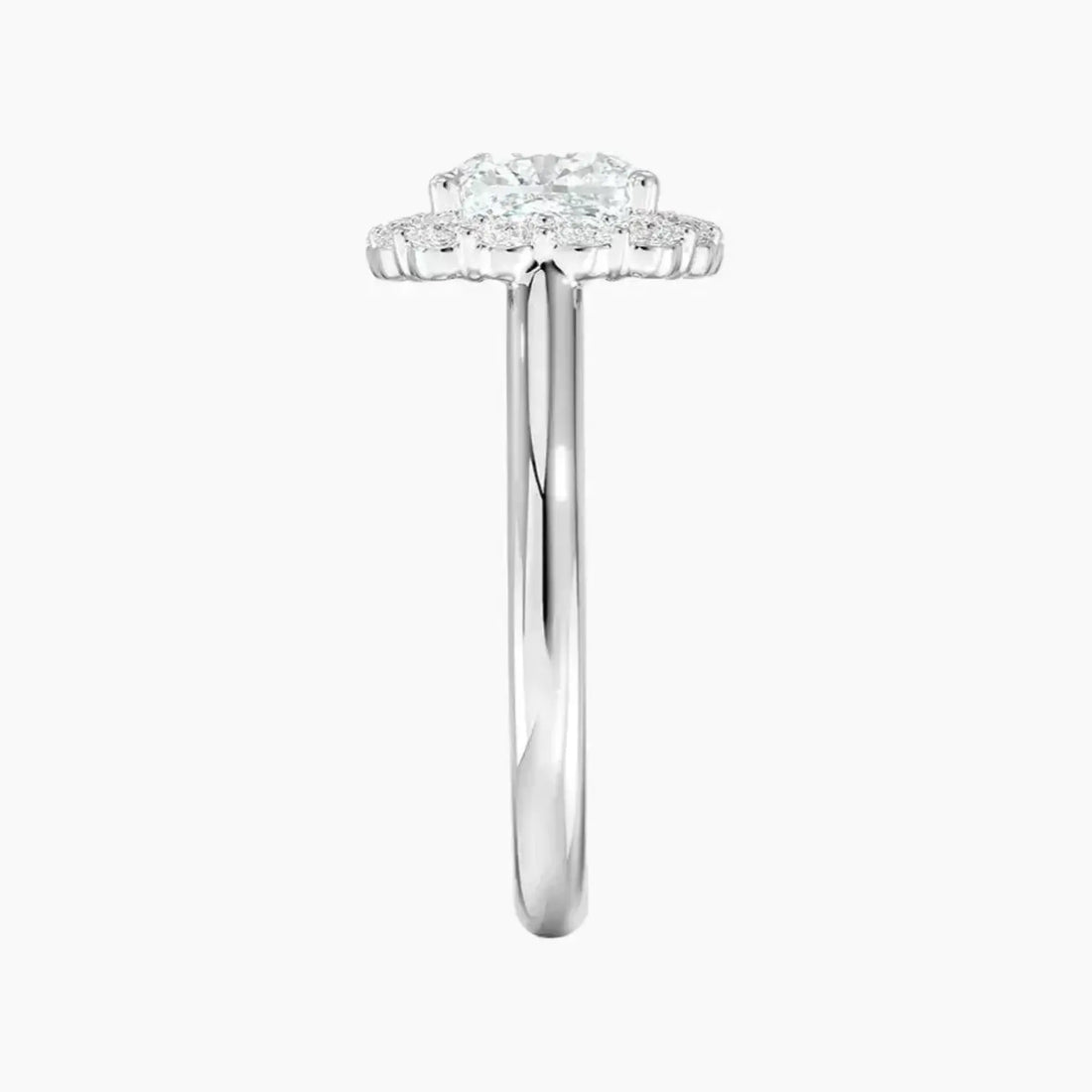 Fiora Cushion Designer 1.5 Carat Lab Grown Diamond Engagement Ring in 18K Rose Gold