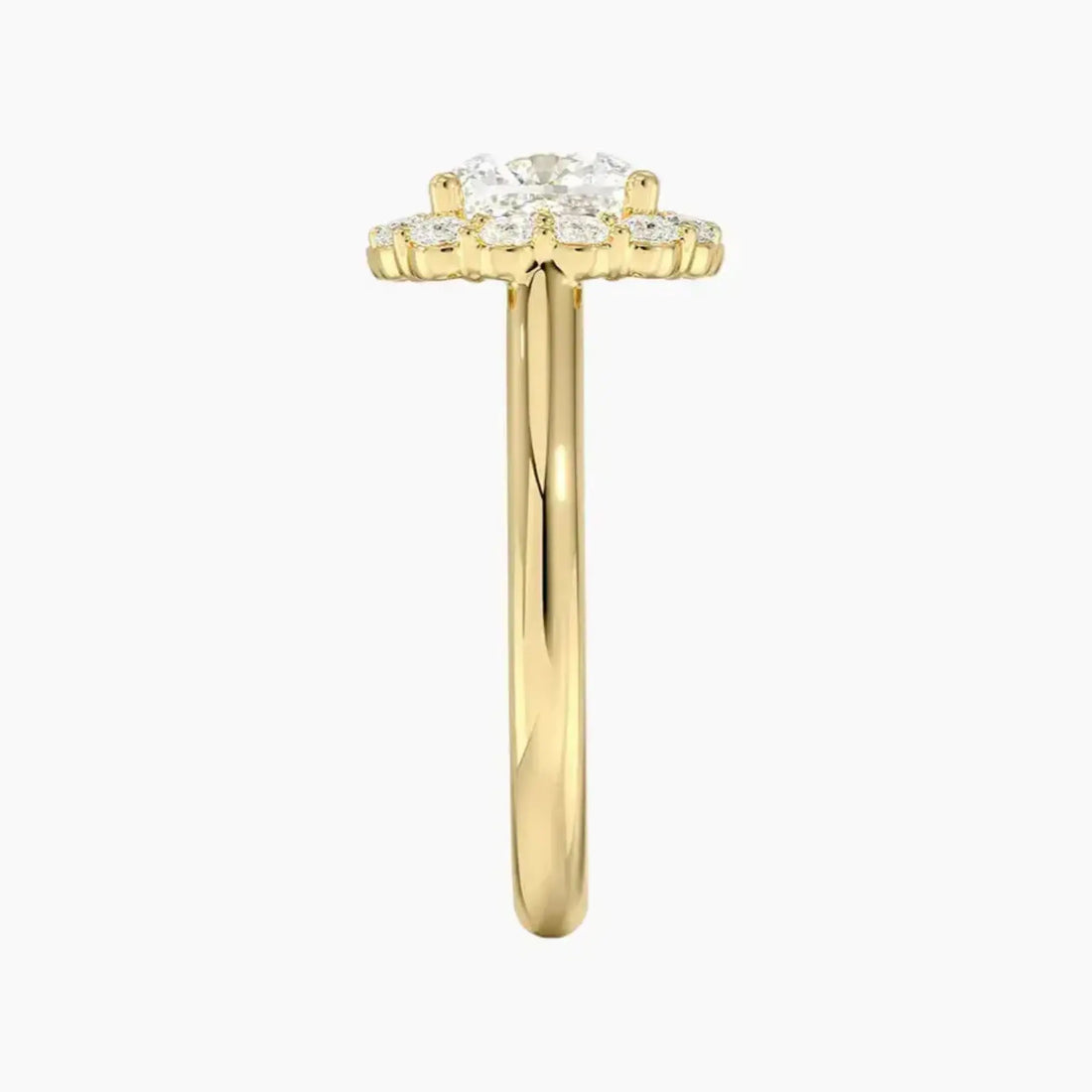 Fiora Cushion Designer 1.5 Carat Lab Grown Diamond Engagement Ring in 18K Rose Gold