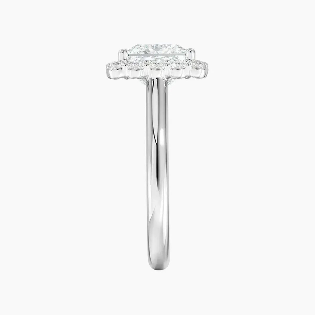 Fiora Princess Designer 1.5 Carat Lab Grown Diamond Engagement Ring in 14K Rose Gold