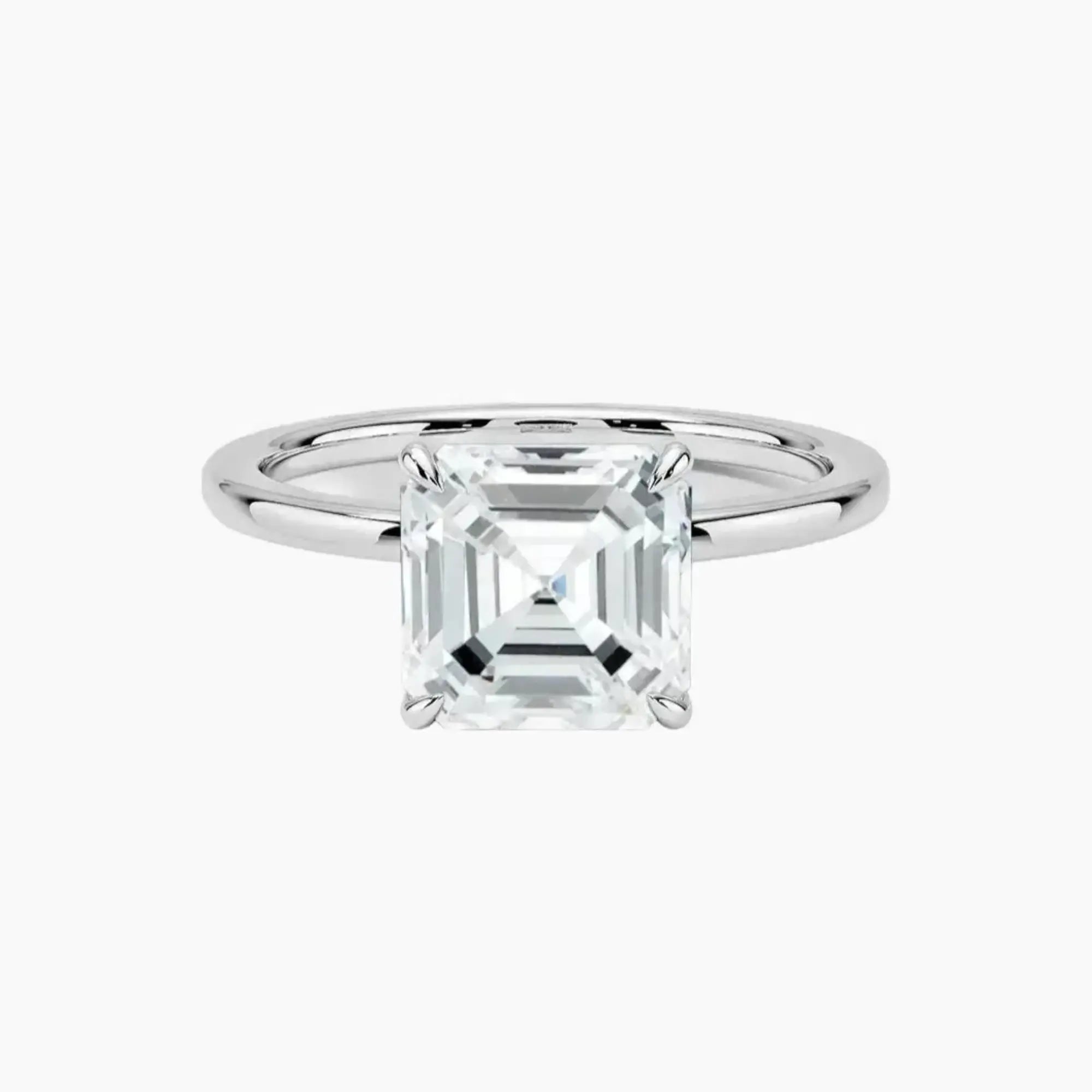 Giselle Asscher Hidden Halo 1.5 Carat Lab Grown Diamond Engagement Ring in 14K Rose Gold