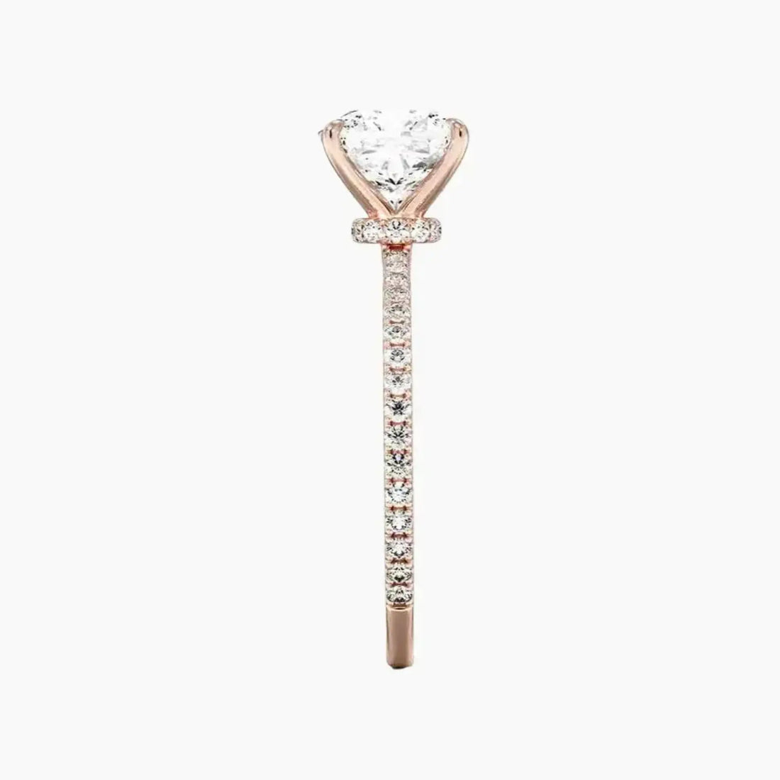 Adalia Cushion Designer 1.5 Carat Lab Grown Diamond Engagement Ring in 14K Rose Gold