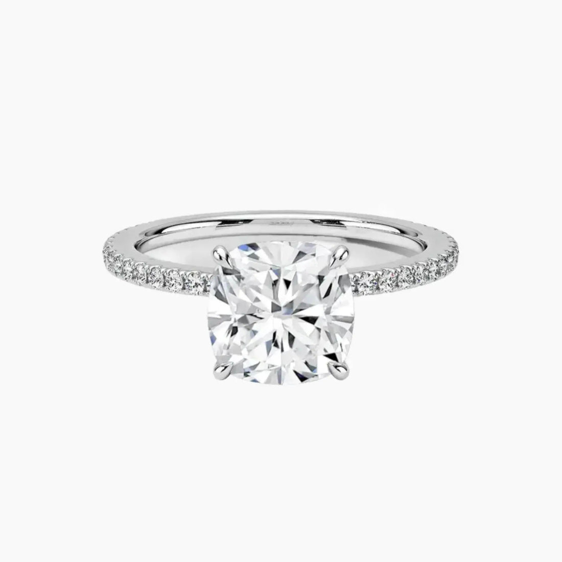 Adalia Cushion Designer 1.5 Carat Lab Grown Diamond Engagement Ring in 14K Rose Gold