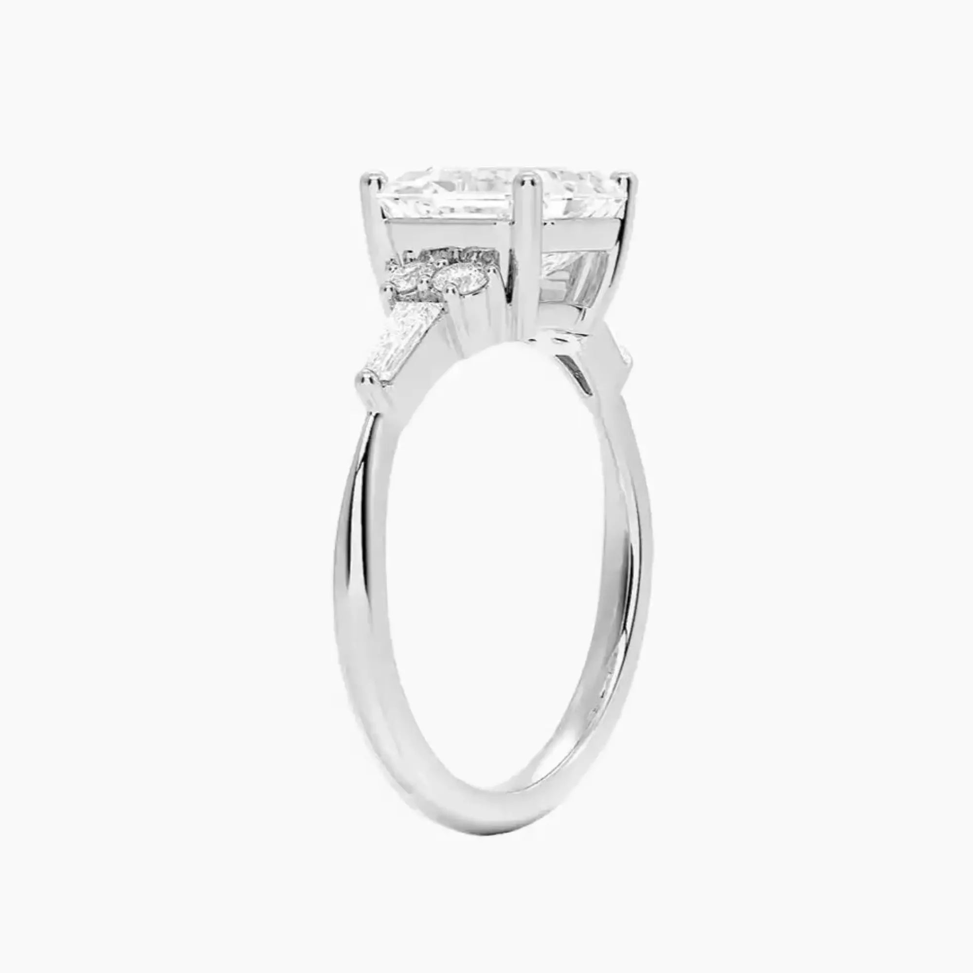 Jovana Asscher Designer 1.5 Carat Lab Grown Diamond Engagement Ring in 14K Rose Gold