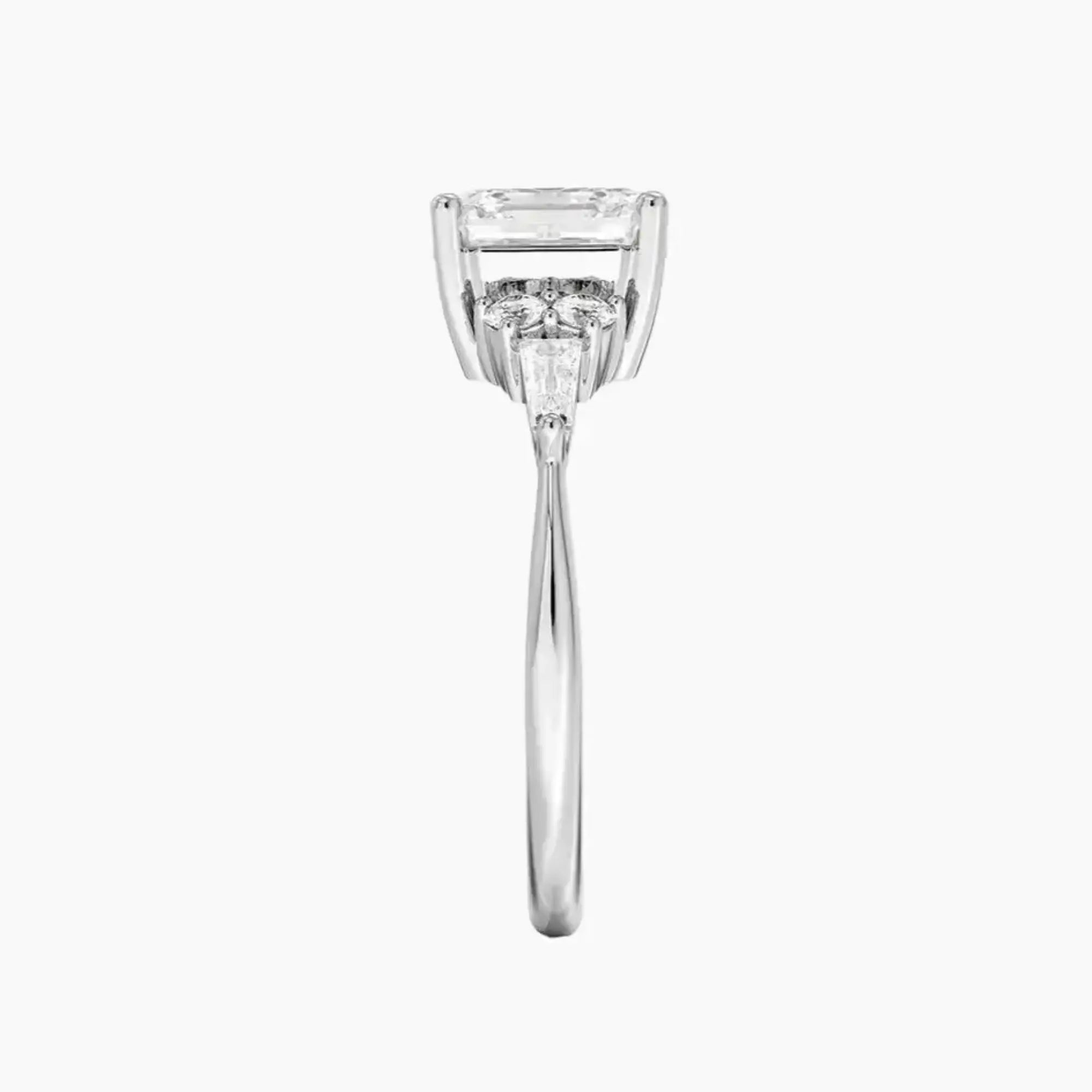 Jovana Asscher Designer 1.5 Carat Lab Grown Diamond Engagement Ring in 14K Rose Gold