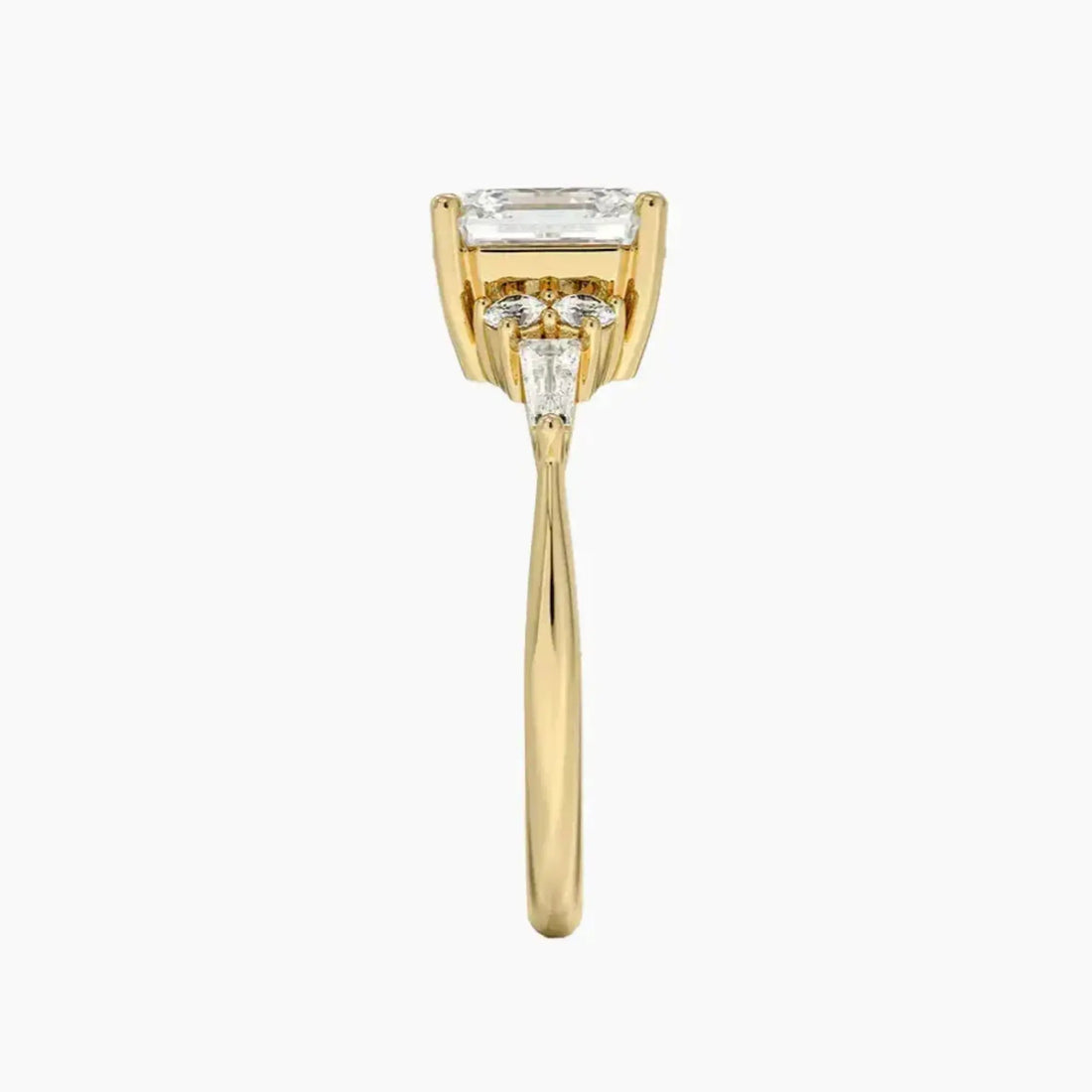 Jovana Asscher Designer 1.5 Carat Lab Grown Diamond Engagement Ring in 14K Rose Gold