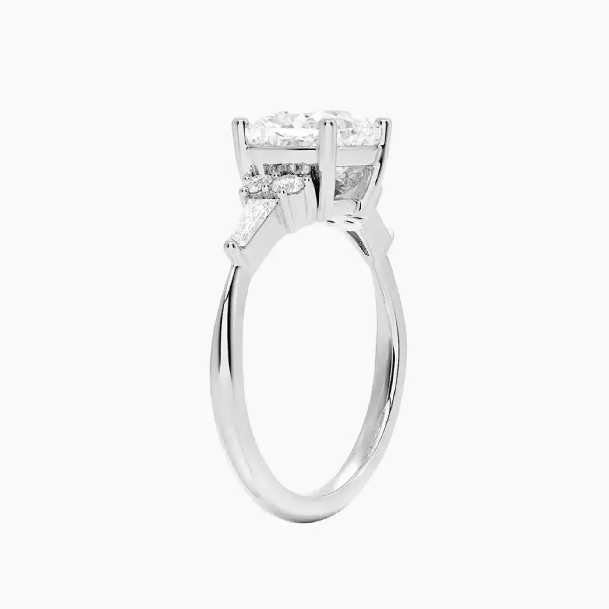 Jovana Cushion Designer 1.5 Carat Lab Grown Diamond Engagement Ring in 14K Rose Gold
