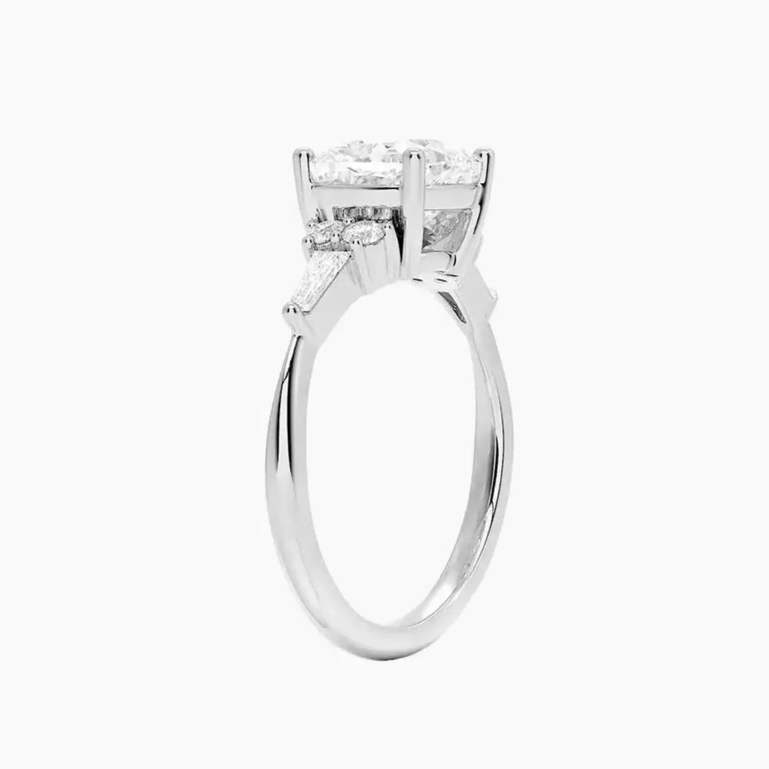 Jovana Cushion Designer 1.5 Carat Lab Grown Diamond Engagement Ring in 14K Rose Gold