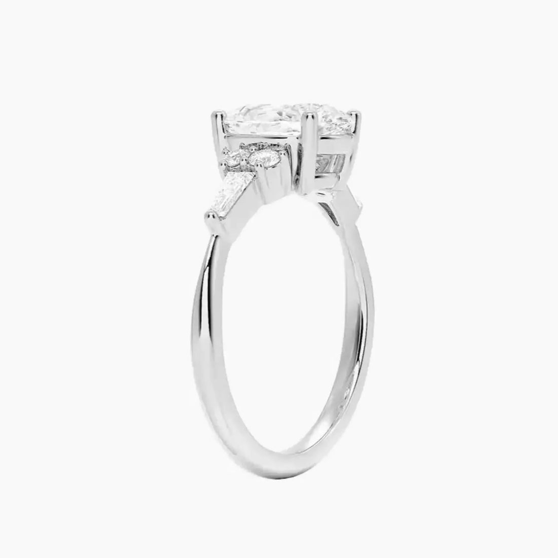 Jovana Oval Designer 1.5 Carat Lab Grown Diamond Engagement Ring in 14K Rose Gold
