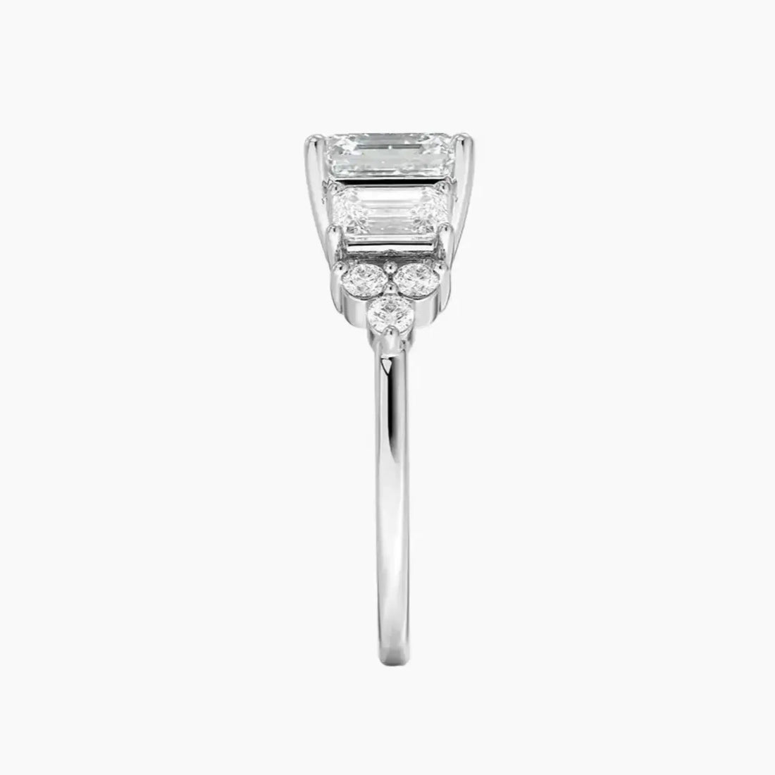 Kaiya Asscher Designer 1.5 Carat Lab Grown Diamond Engagement Ring in 14K Rose Gold