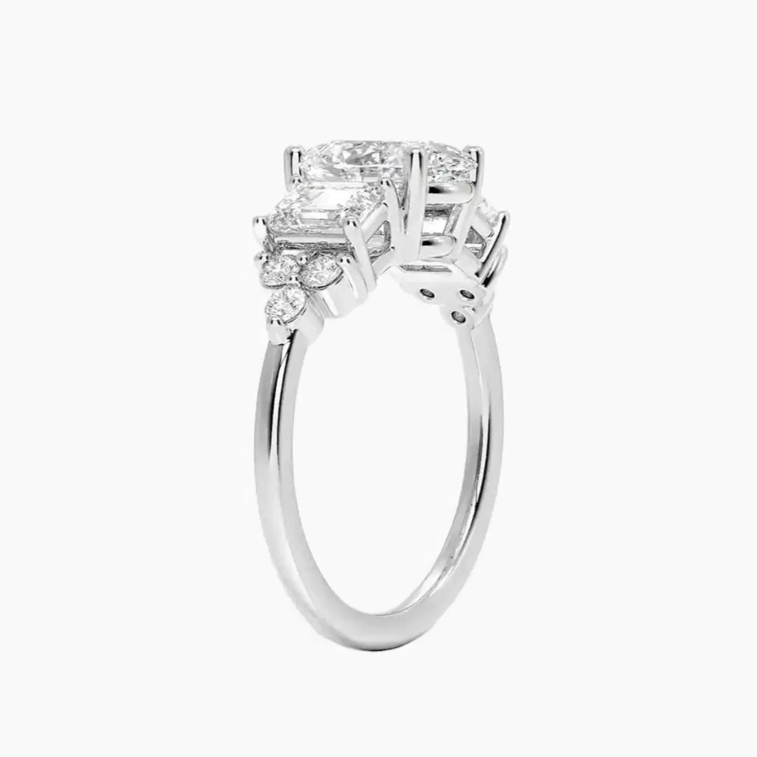 Kaiya Oval Designer 1.5 Carat Lab Grown Diamond Engagement Ring in 14K Rose Gold