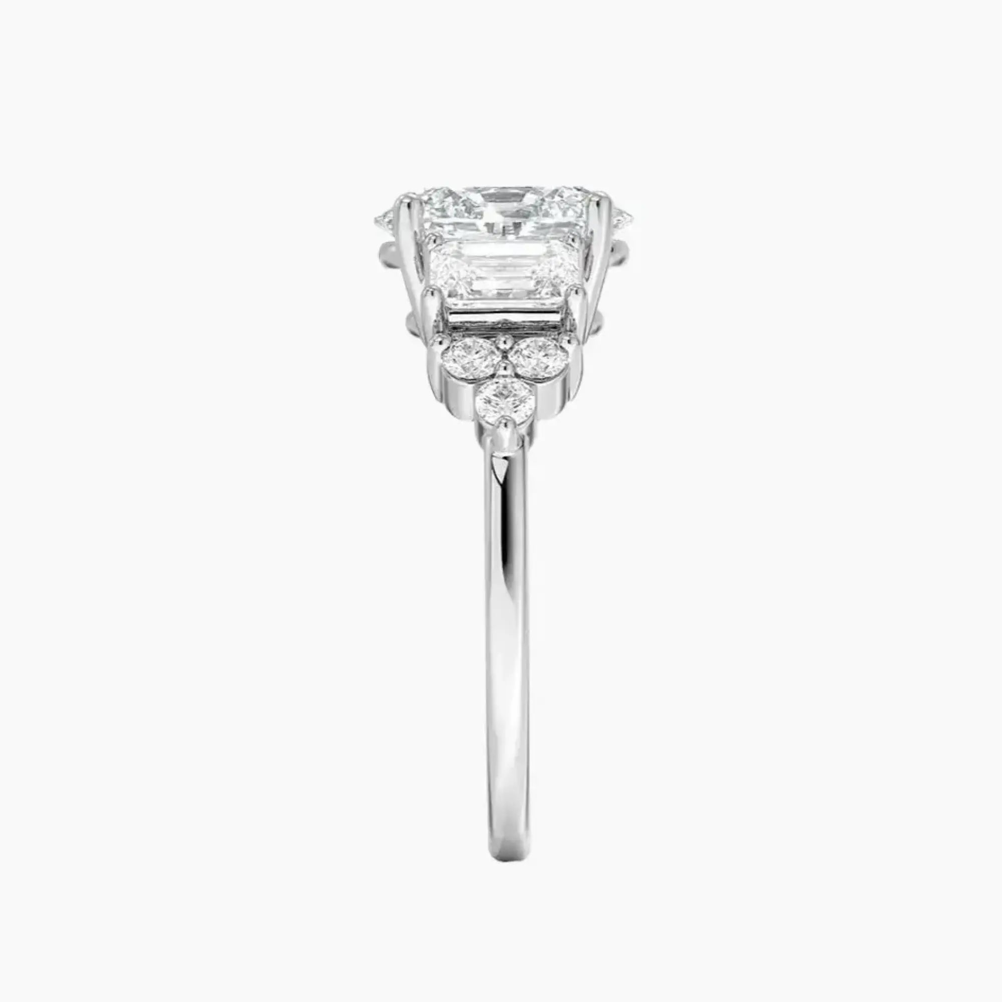 Kaiya Oval Designer 1.5 Carat Lab Grown Diamond Engagement Ring in 14K Rose Gold