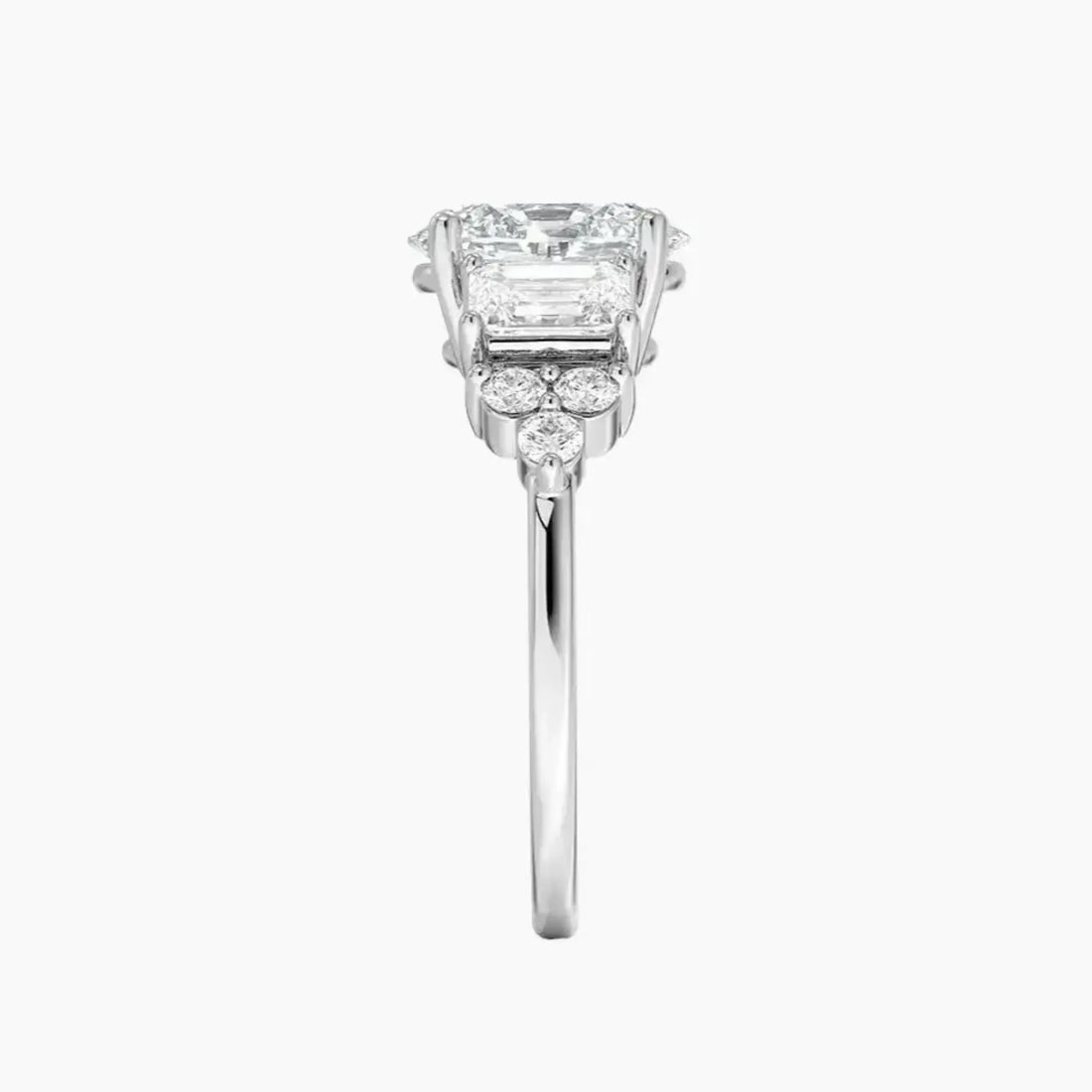 Kaiya Oval Designer 1.5 Carat Lab Grown Diamond Engagement Ring in 14K Rose Gold