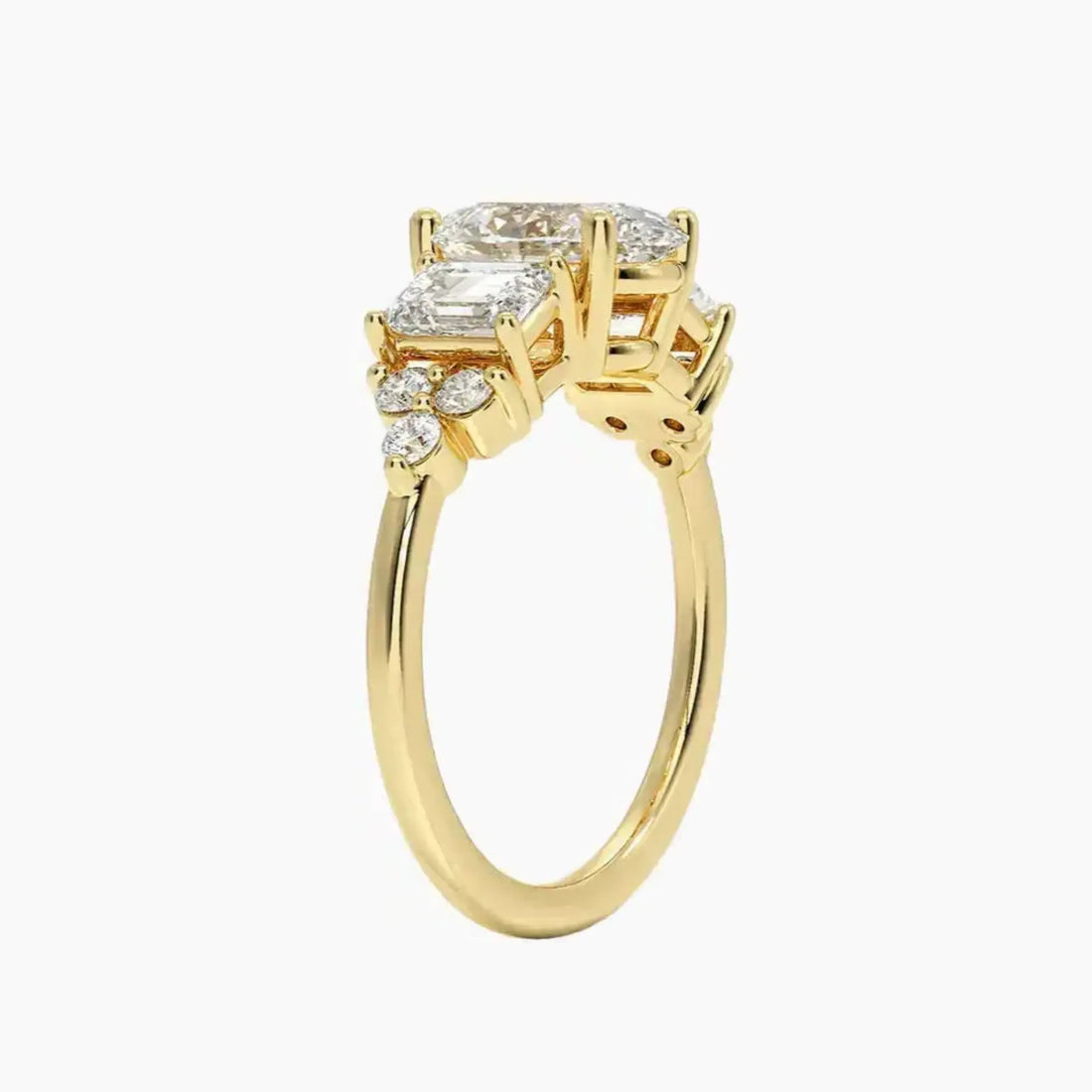 Kaiya Oval Designer 1.5 Carat Lab Grown Diamond Engagement Ring in 14K Rose Gold