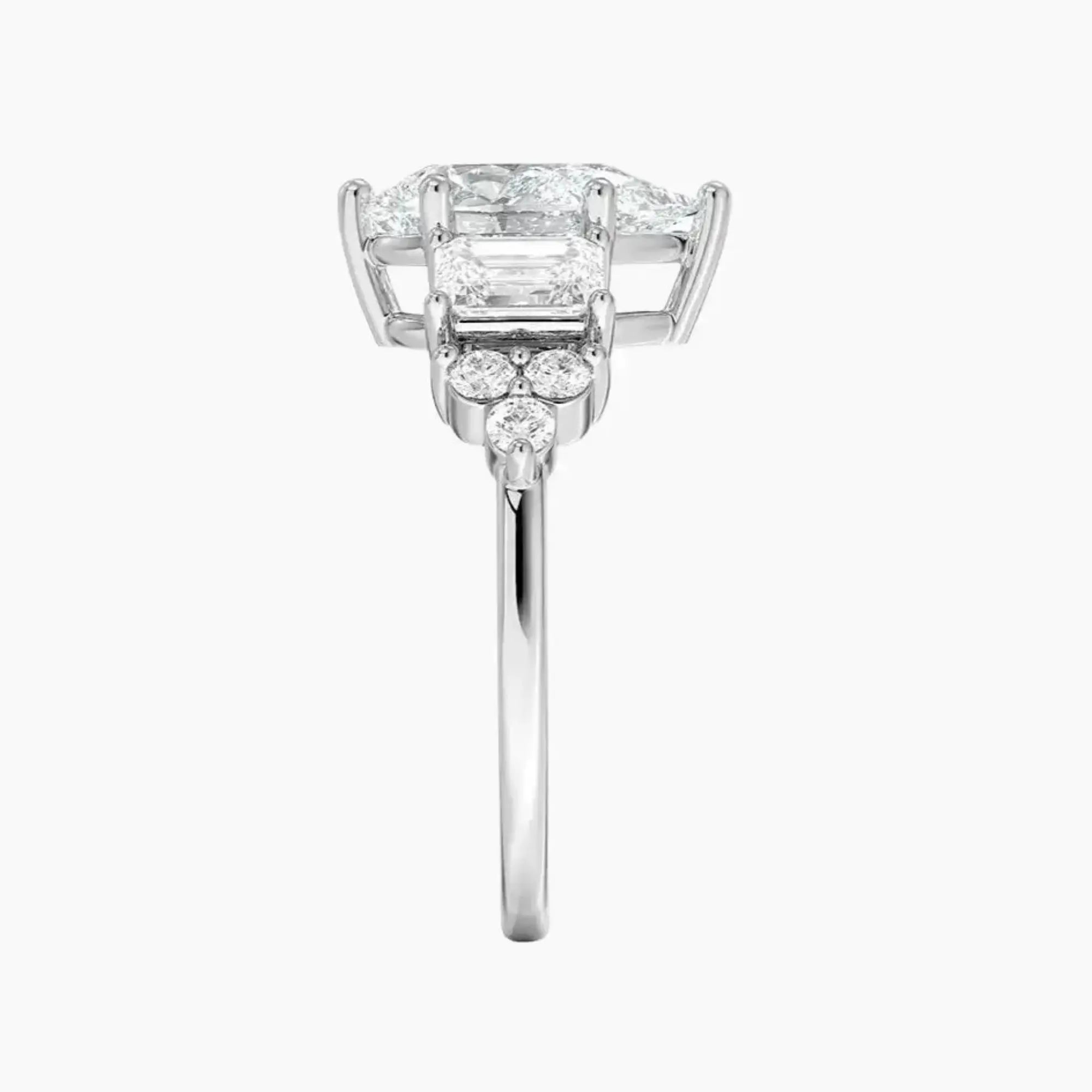 Kaiya Pear Designer 1.5 Carat Lab Grown Diamond Engagement Ring in 14K Rose Gold